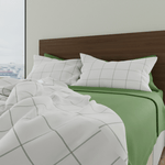 Bed with Leaf Frame Pillowcases