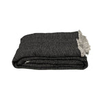 Linen Throw Canada Black