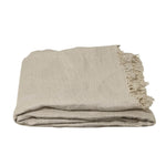 Linen Throw Canada Brown