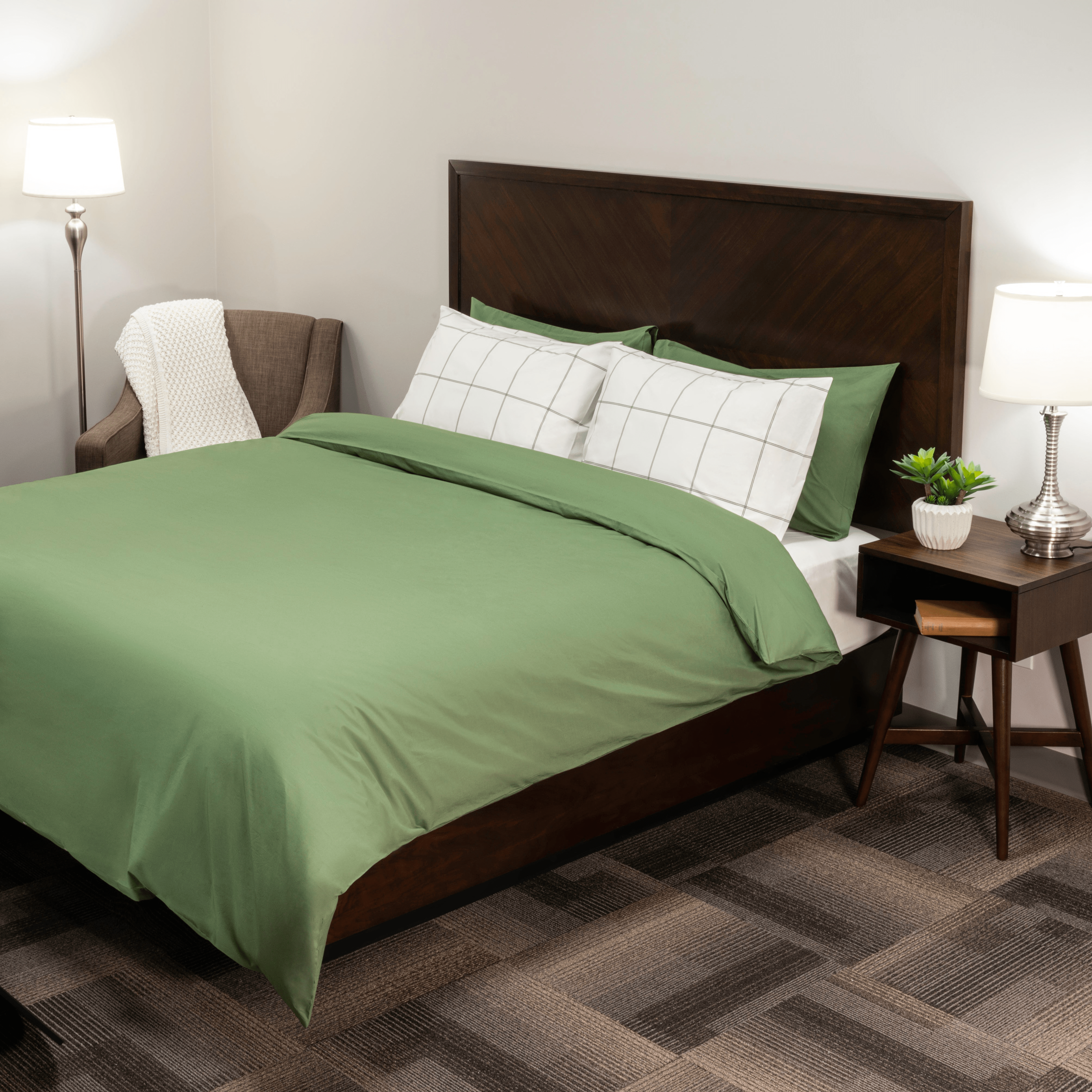 Essential Organic Percale Collection Duvet Cover Skylark+Owl Linen Canada