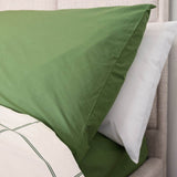 organic percale leaf pillowcases
