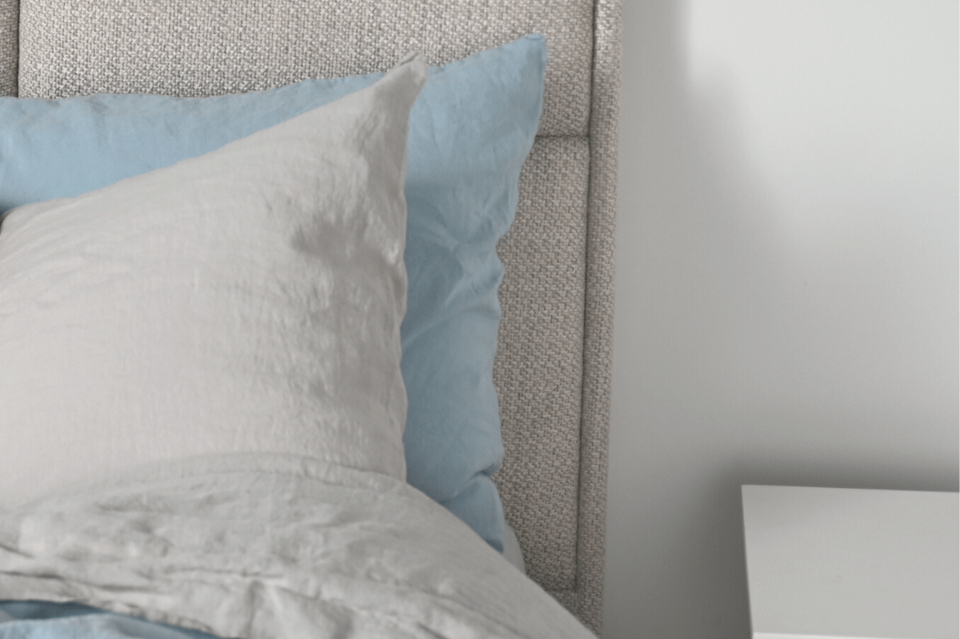 Linen Bedding in Blue