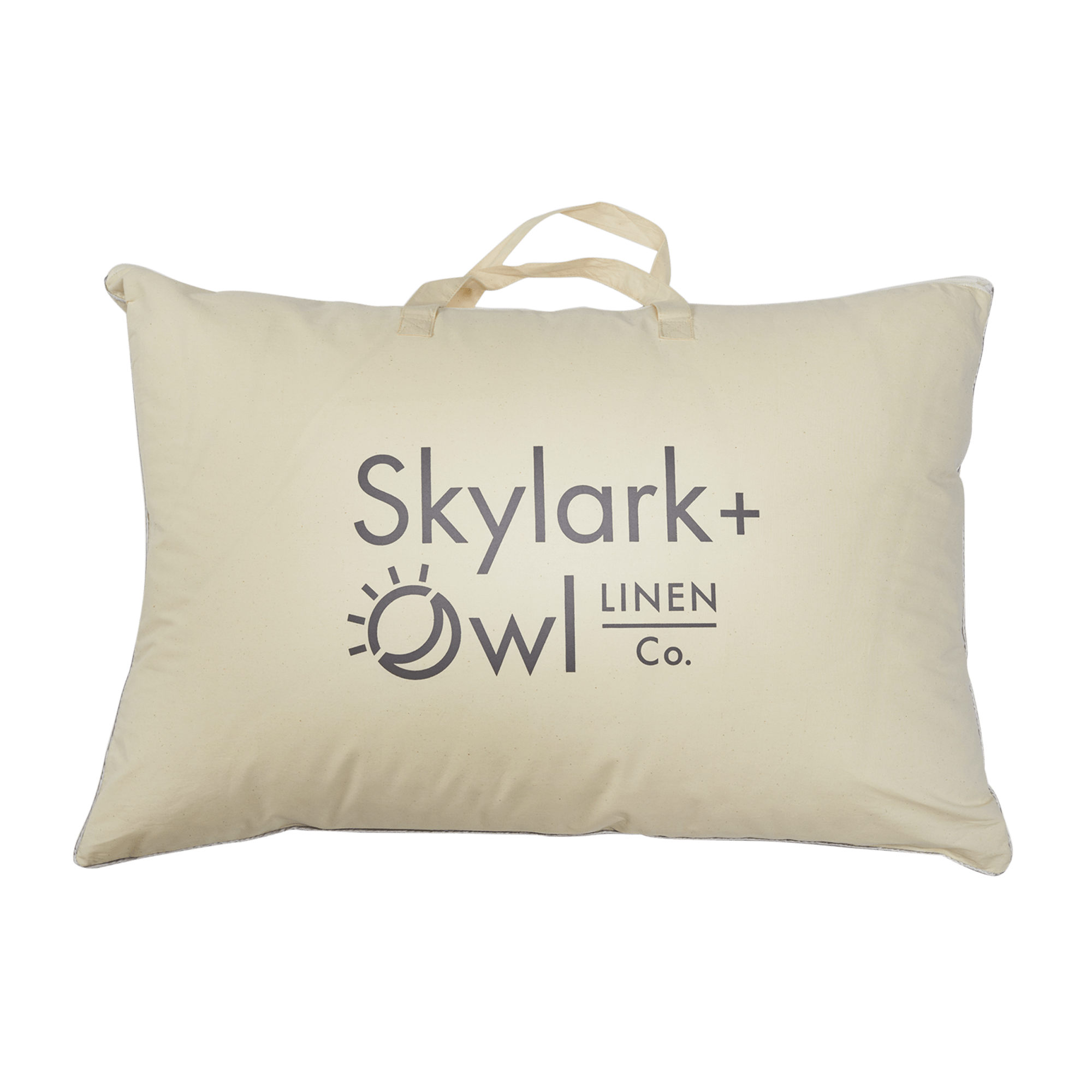Essential Pillow in Skylark + Owl casing