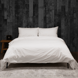 Washed Percale Sheet Set White Canada