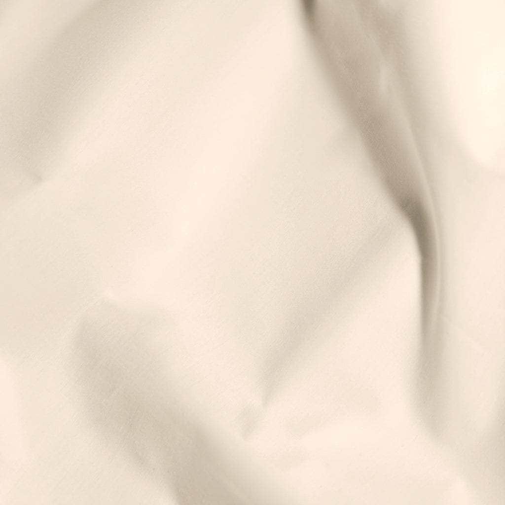 Close Up of Organic Percale Pillowcases in Dune