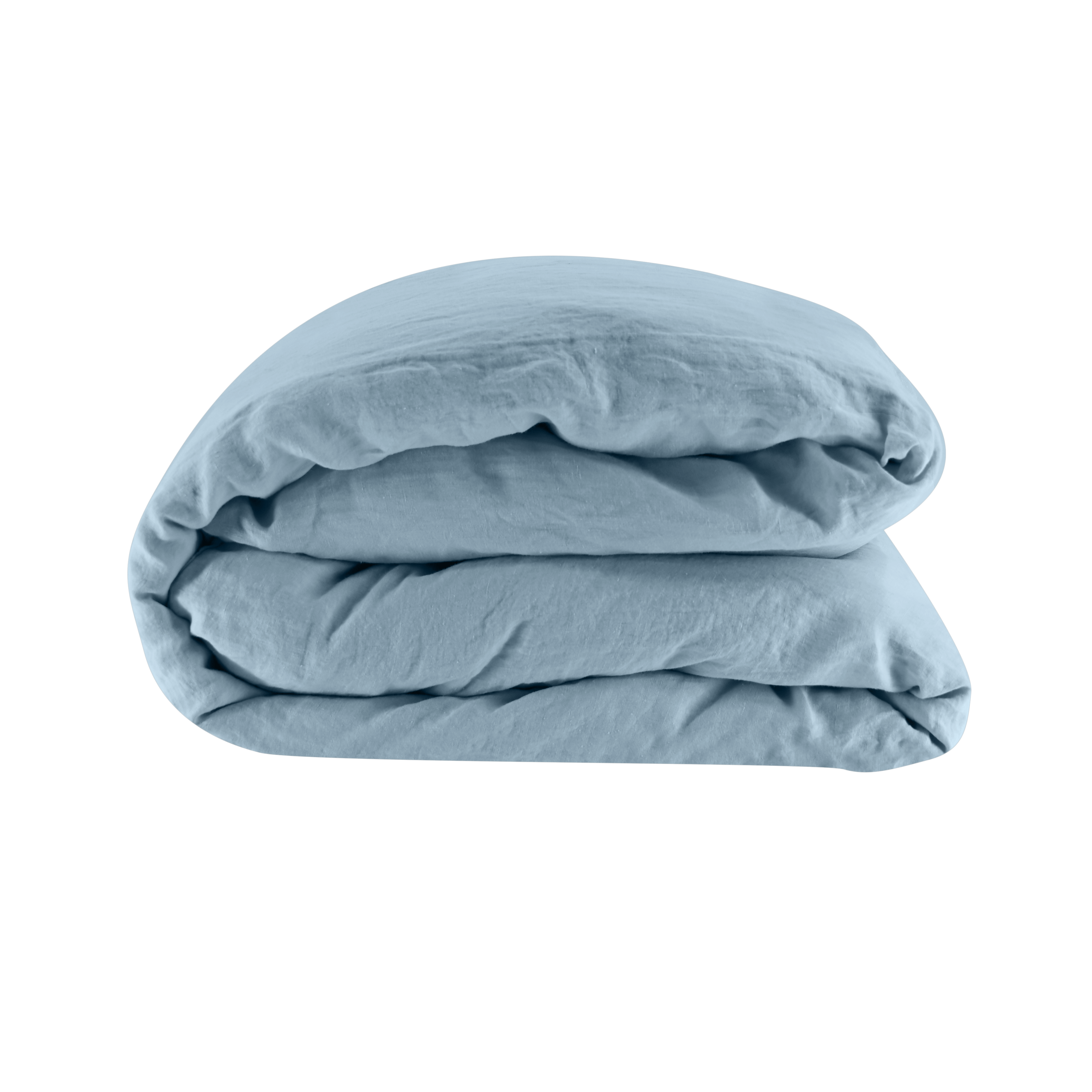 Linen Duvet Cover in Blue Mist