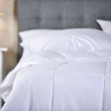 Bed with Down Alternative Duvet Blanket
