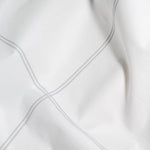 Close Up of Organic Percale Pillowcases in Light Grey Frame