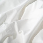 Close Up of Organic Percale Pillowcases in White