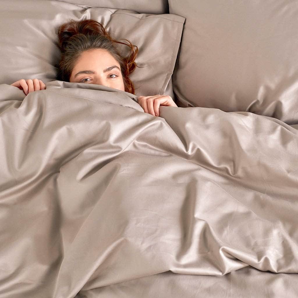 Sateen Duvet Cover Canada Brown