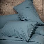 Washed Percale Pillowcases | Baltic Sea | Skylark+Owl Linen Co.
