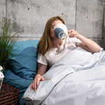 Washed Percale Duvet Cover | Baltic Sea | Skylark+Owl Linen Co.