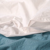 Washed Percale Duvet Cover | Skylark+Owl Linen Co.