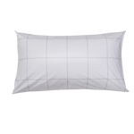 Pillow with Organic Percale Pillowcase in Light Grey Frame
