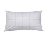 Pillow with Organic Percale Pillowcase in Light Grey Frame