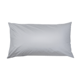 Pillow with Organic Percale Pillowcase in Light Grey