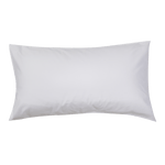 Pillow with Organic Percale Pillowcase in White