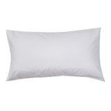 Pillow with Organic Percale Pillowcase in White