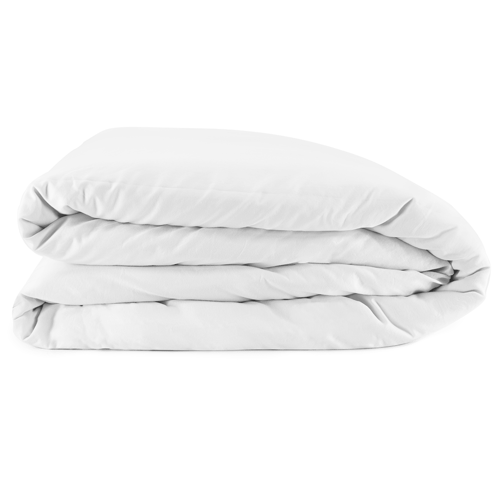 Washed Sateen Duvet Cover | White | Skylark+Owl Linen Co.