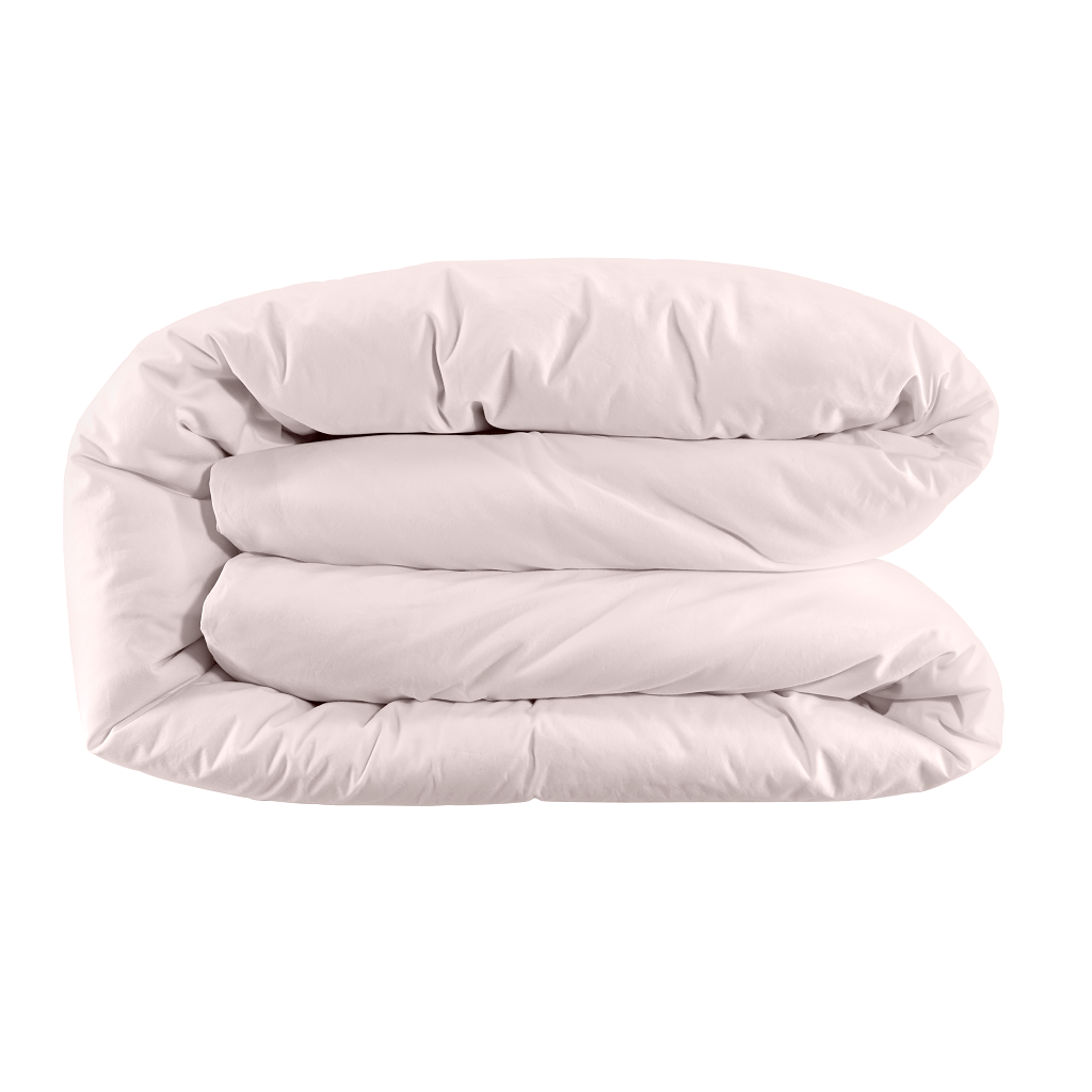 Washed Percale Duvet Cover | Coconut Cream | Skylark+Owl Linen Co.