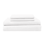Washed Percale Sheet Set White Canada