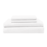 Washed Percale Sheet Set White Canada