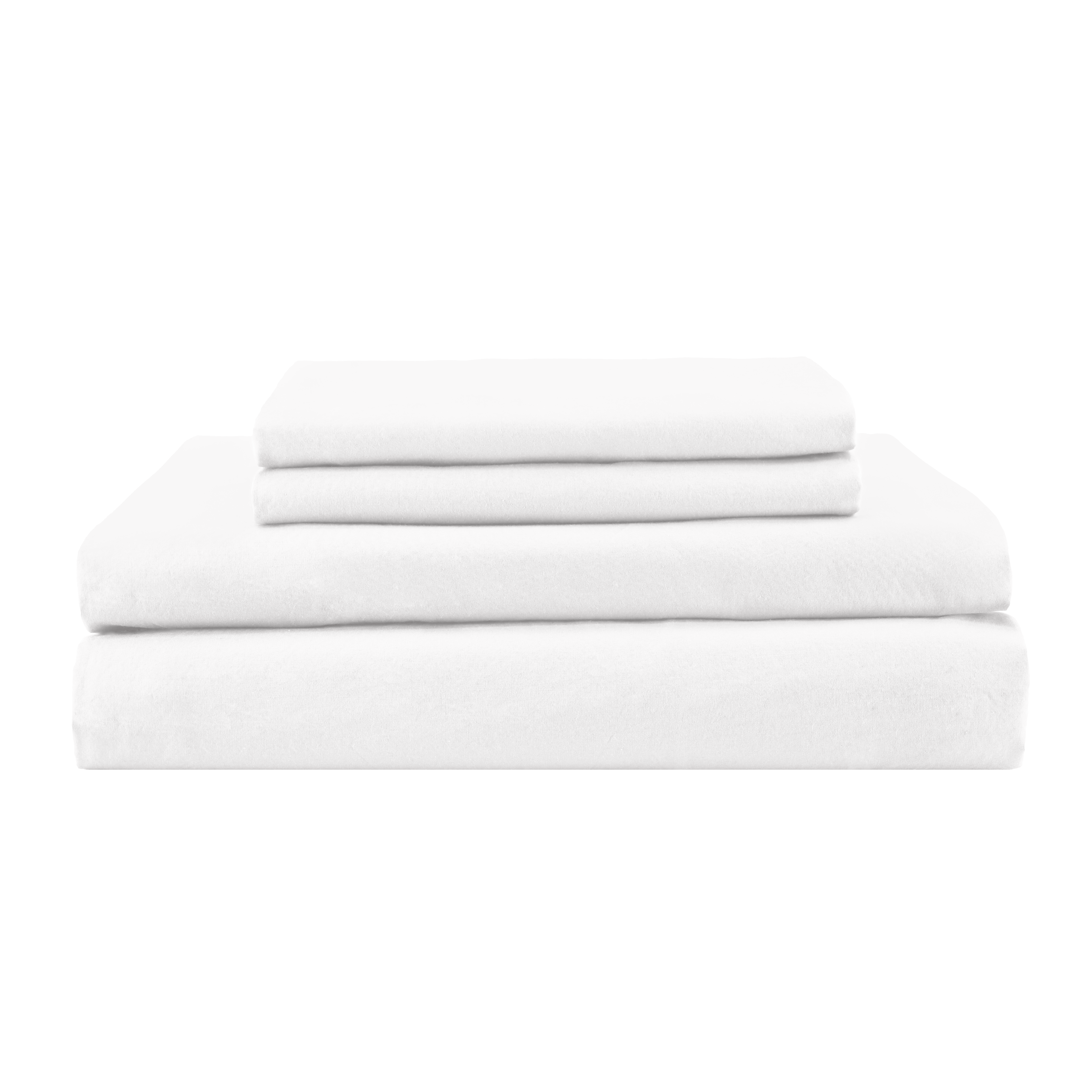 Washed Percale Sheet Set White Canada