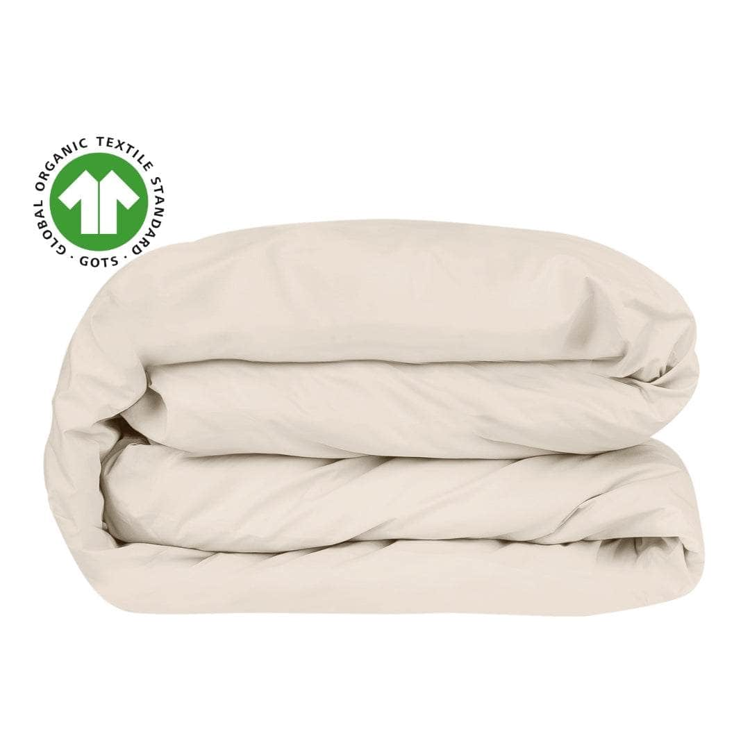 Essential Organic Percale Collection Duvet Cover