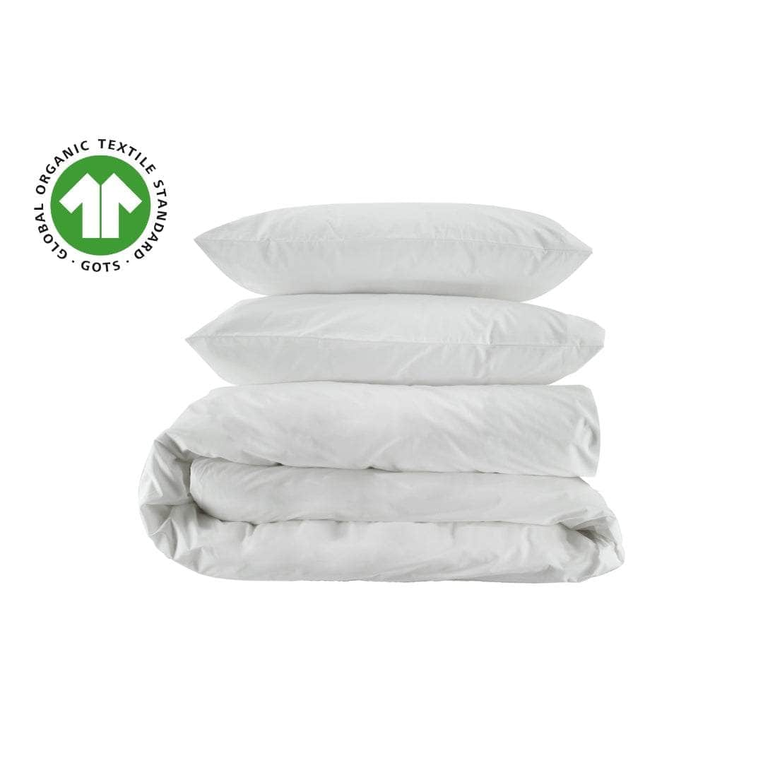 Essential Organic Percale Collection Duvet Cover & Pillowcase Set