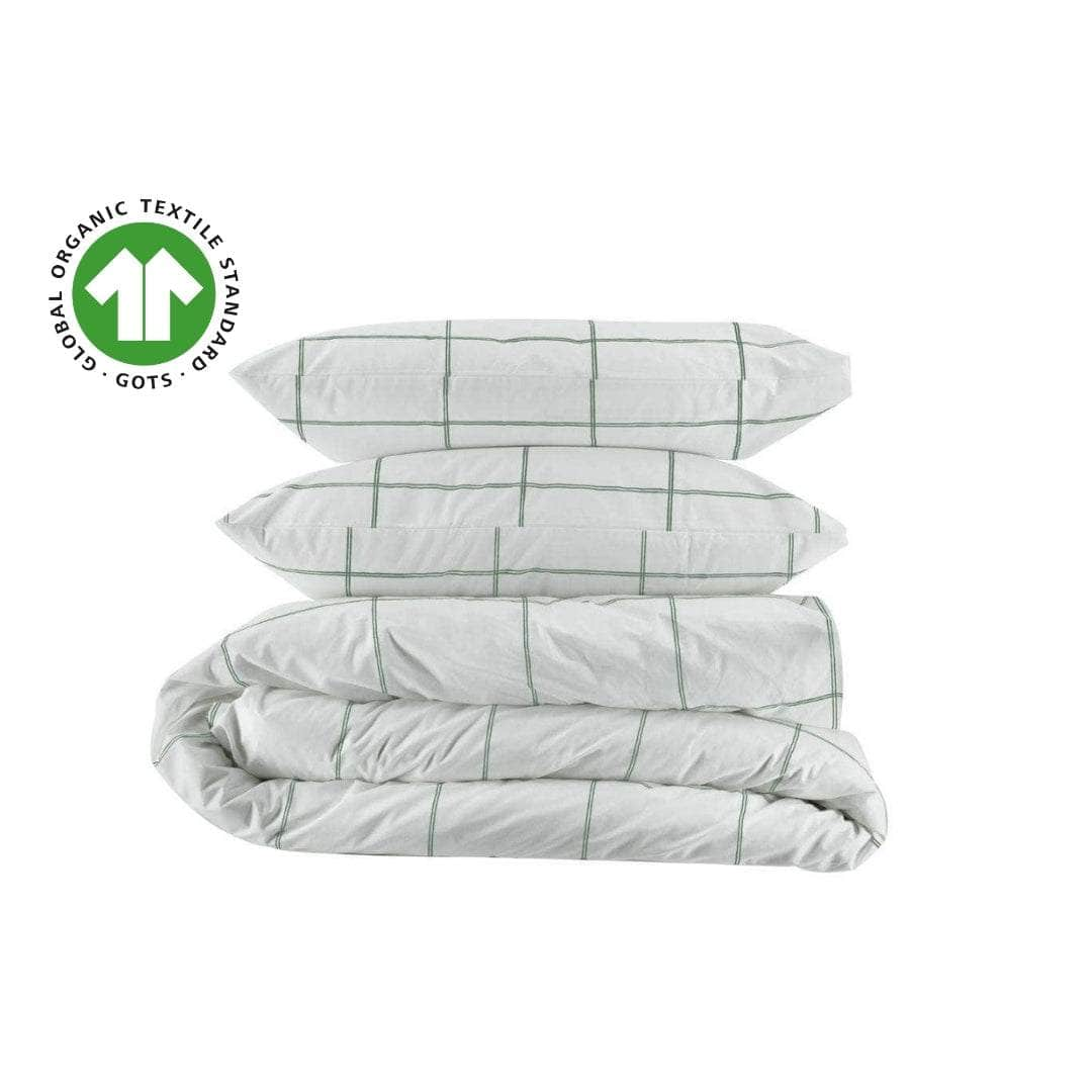 Essential Organic Percale Collection Duvet Cover & Pillowcase Set