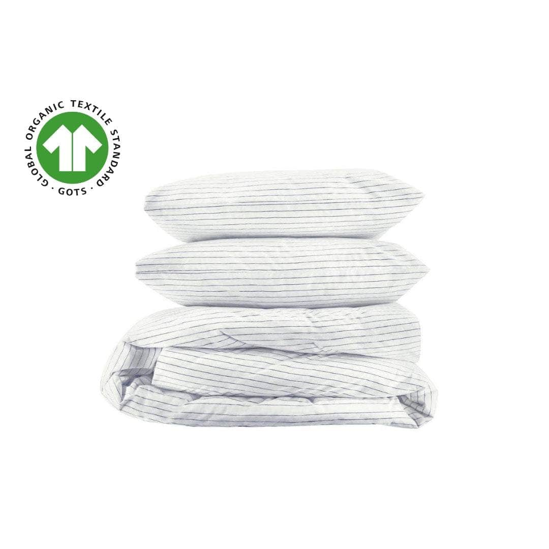 Essential Organic Percale Collection Duvet Cover & Pillowcase Set