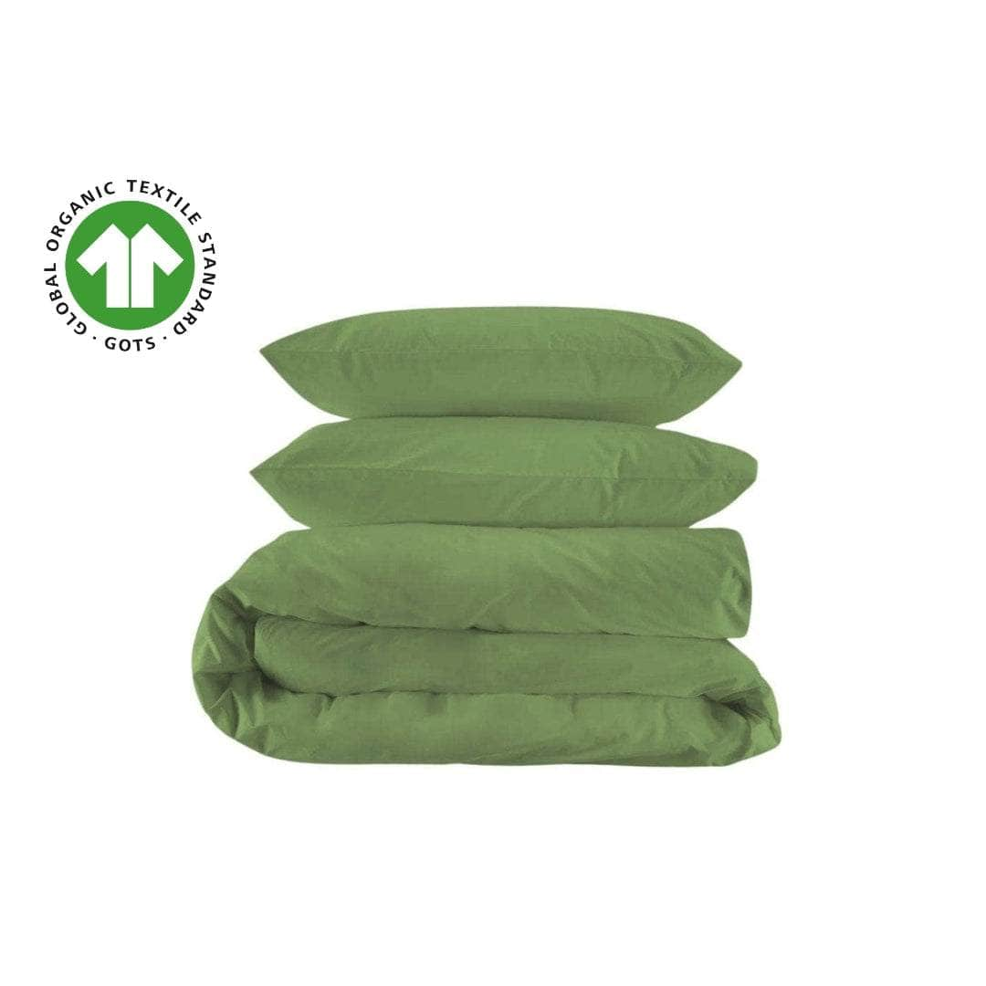 Essential Organic Percale Collection Duvet Cover & Pillowcase Set