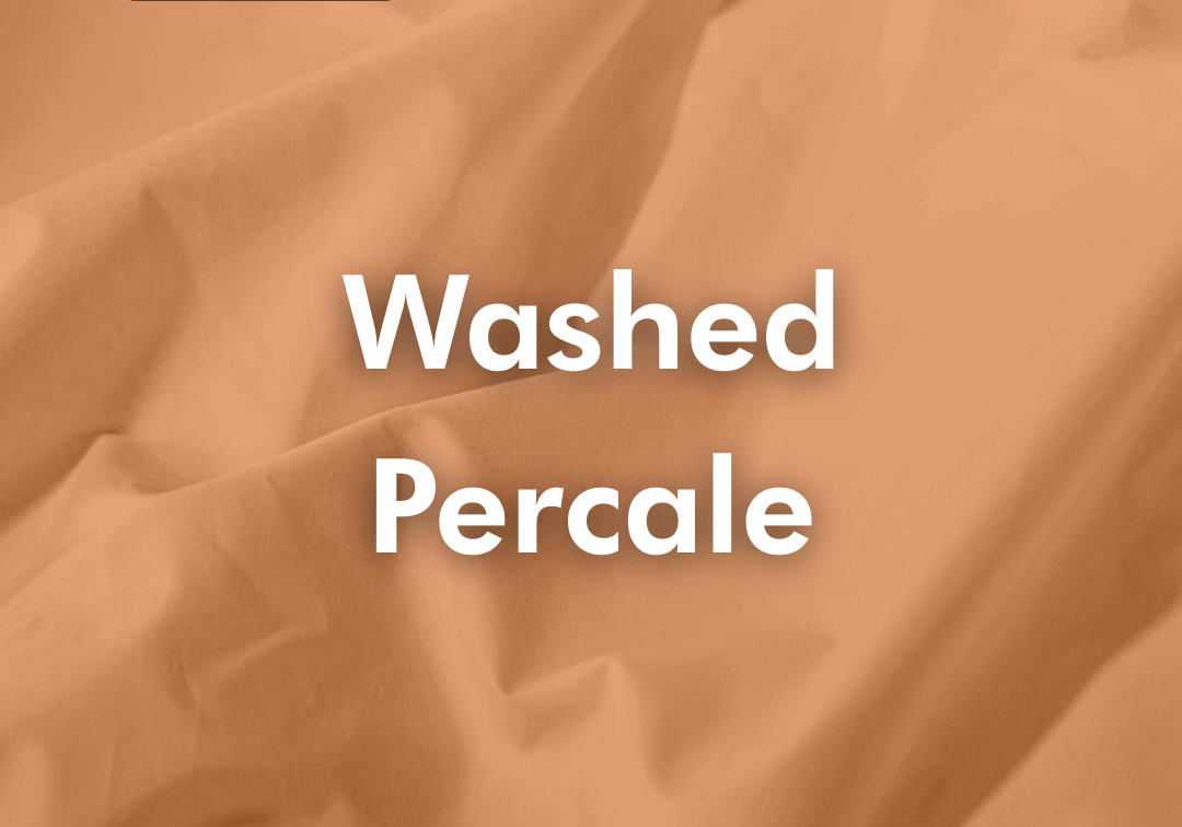 Brown fabric with 'Washed Percale' text and 'Best-Seller' label