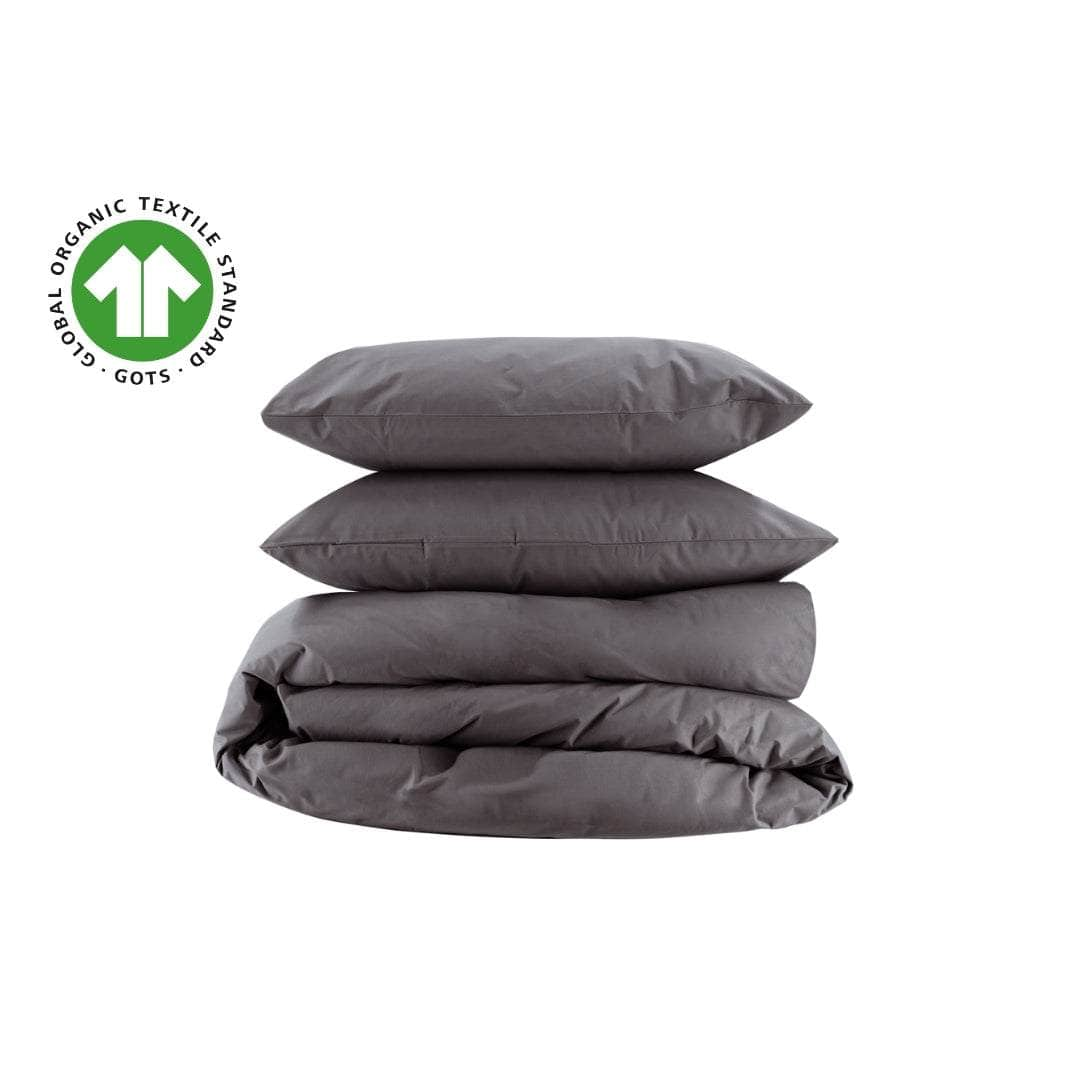 Essential Organic Percale Collection Duvet Cover & Pillowcase Set