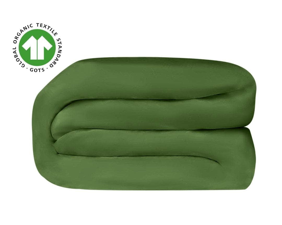 Essential Organic Percale Collection Duvet Cover