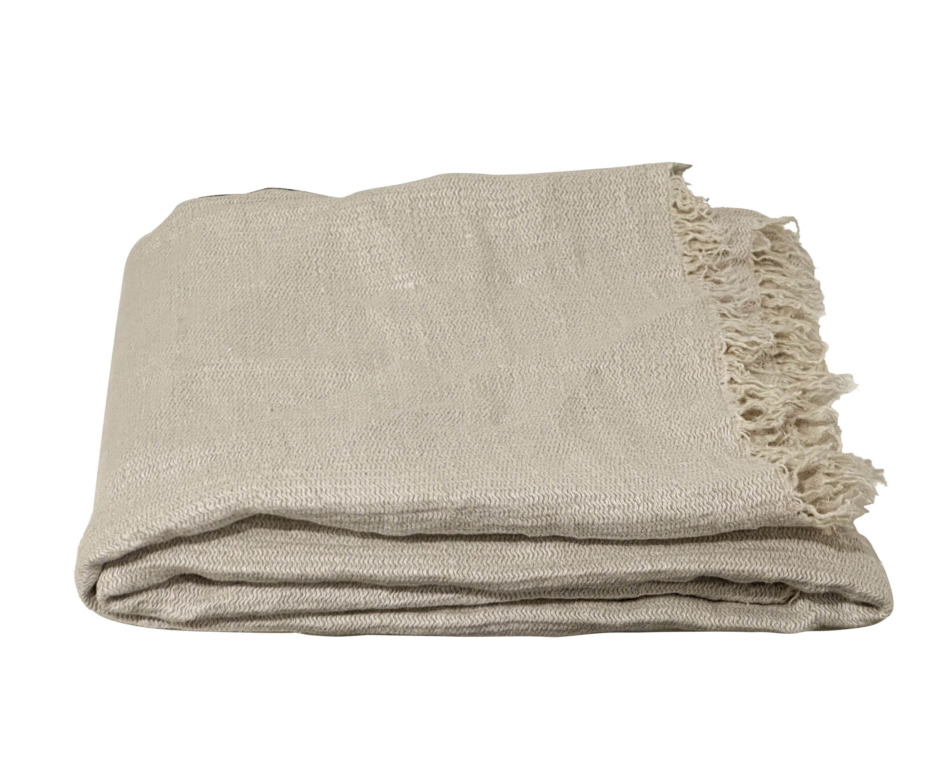 Linen Throw Canada Brown