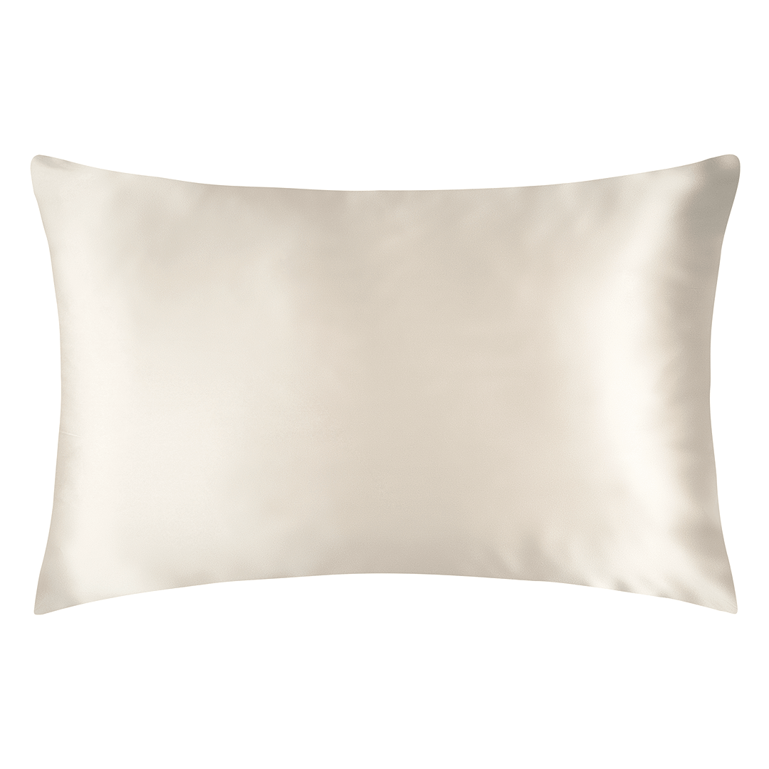 Latte Silk Pillowcase  | Skylark+Owl Linen Co.