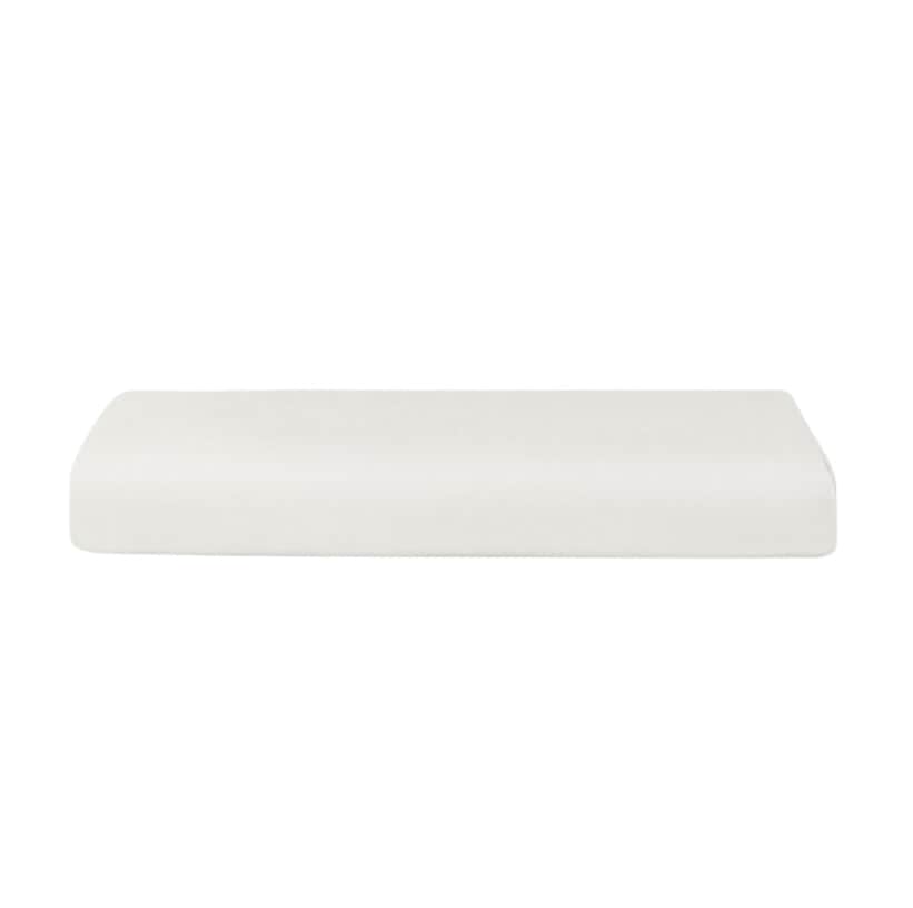 Sateen Fitted in Chalk on a white background