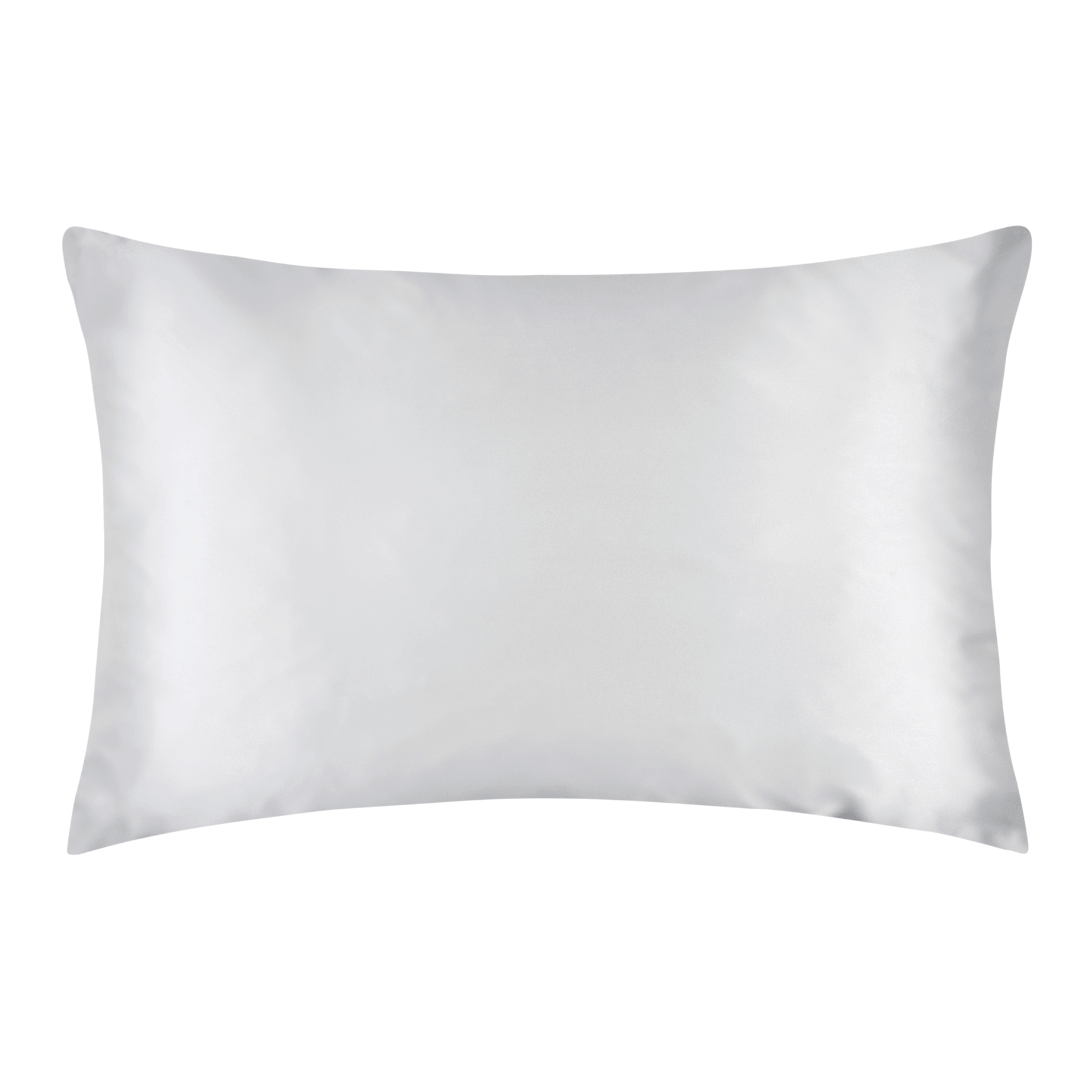 Silver Grey Silk Pillowcase  | Skylark+Owl Linen Co.