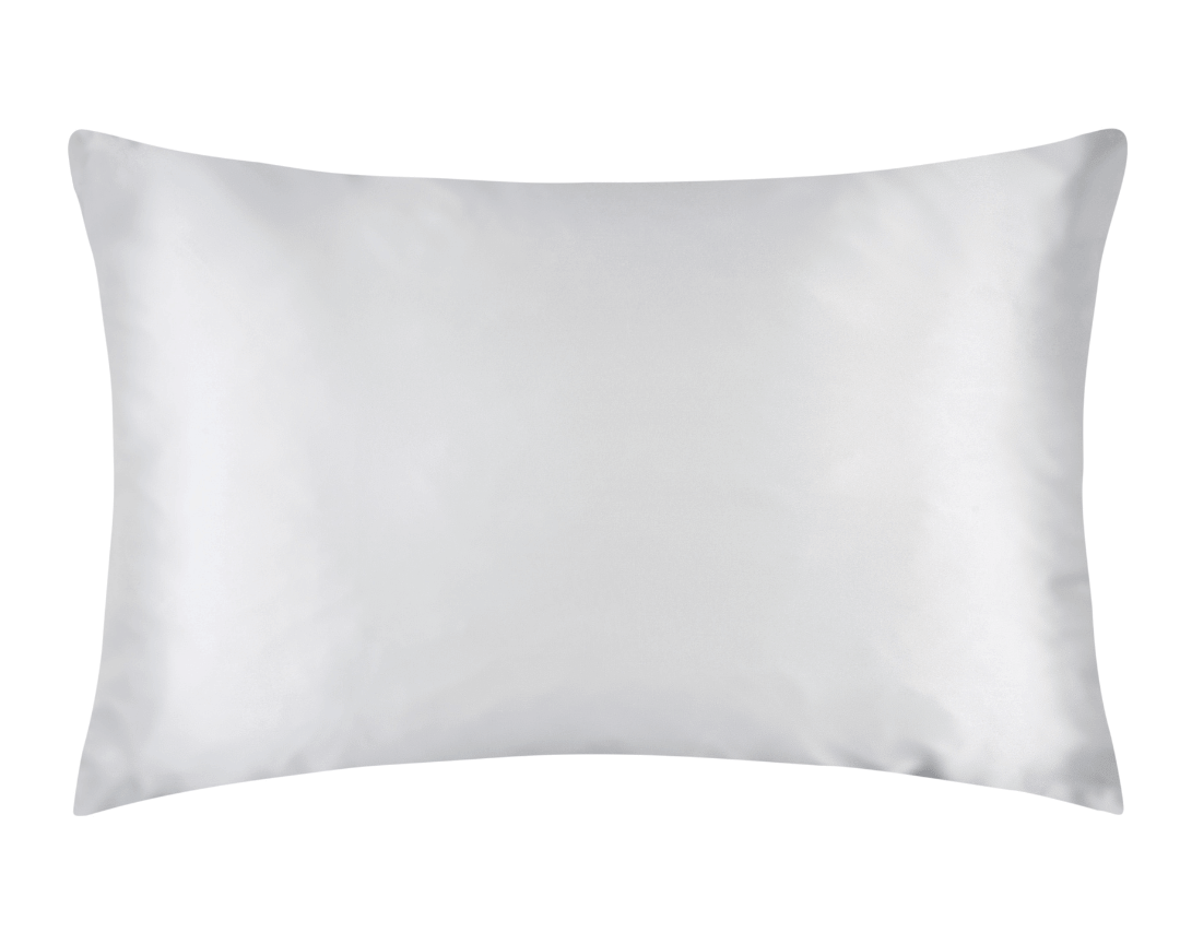 Silver Grey Silk Pillowcase  | Skylark+Owl Linen Co.