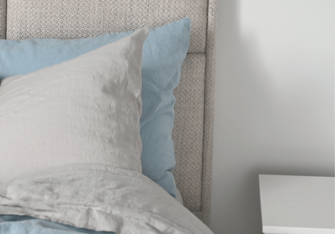 Linen Bedding in Blue