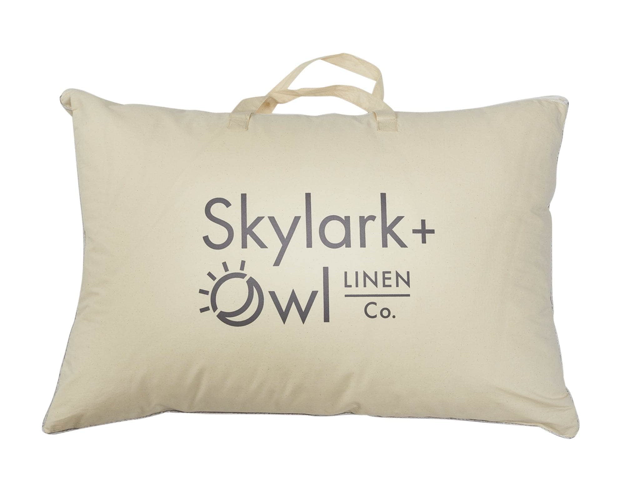 Skylark + Owl LINEN Co. bag with pillow inside