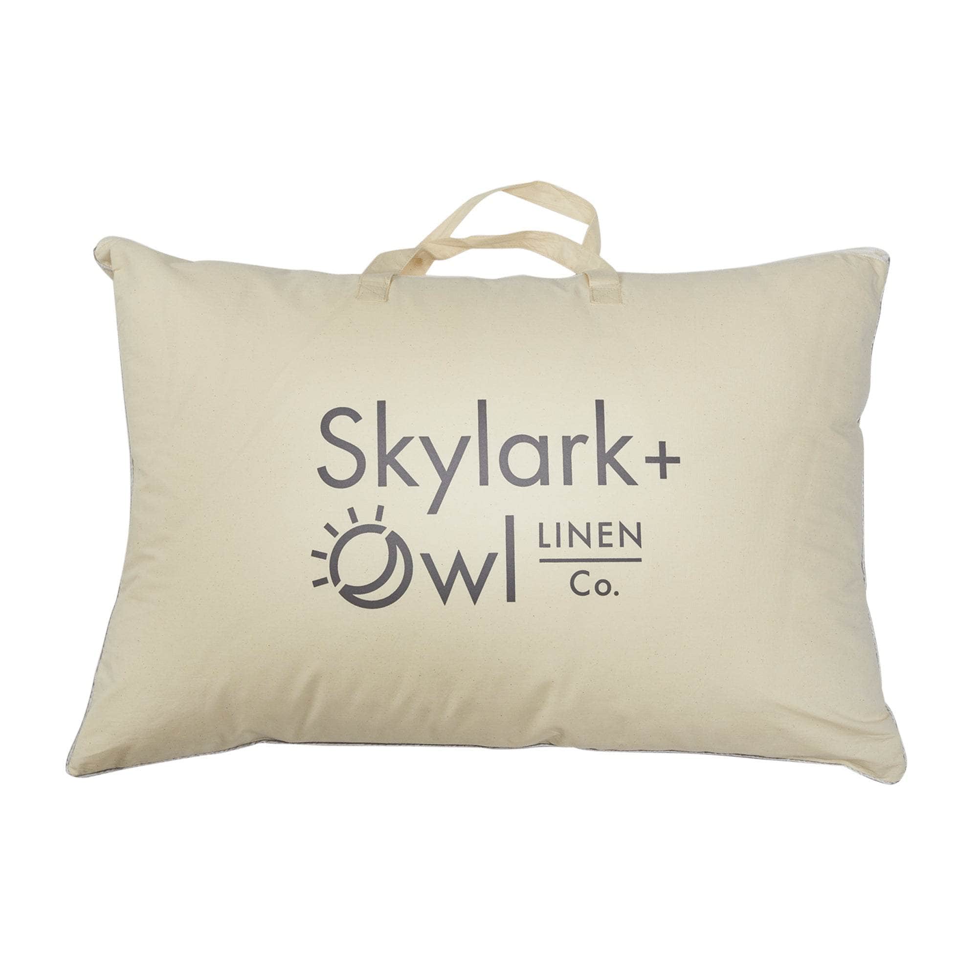 Skylark + Owl LINEN Co. bag with pillow inside