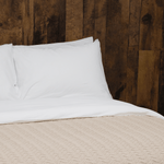Washed Sateen Pillowcases | White | Skylark+Owl Linen Co.