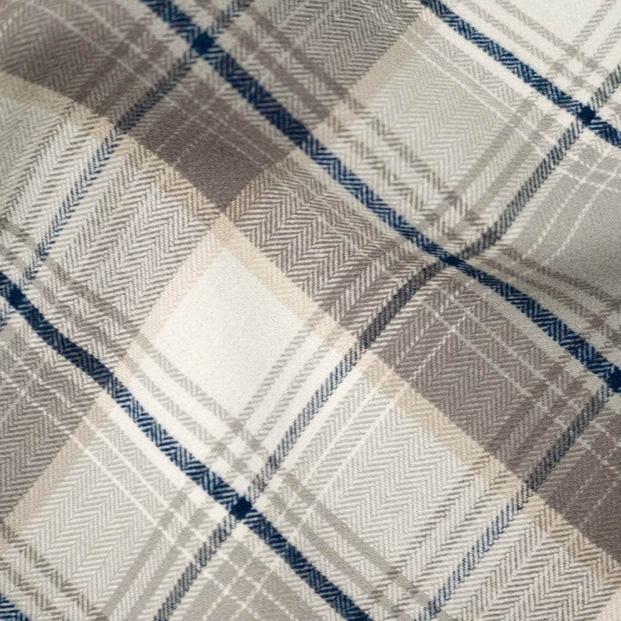 Close up of Plaid Organic Fitted Sheet