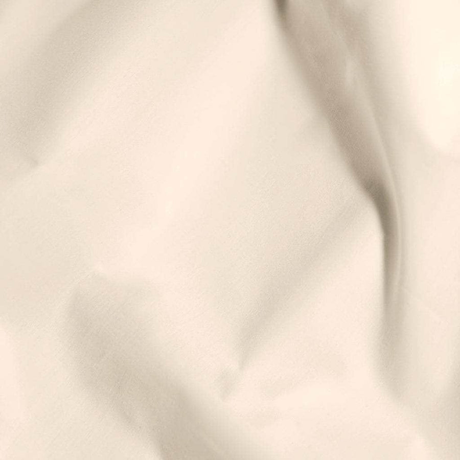 Close up of Essential Collection Percale Sheet Set in Dune