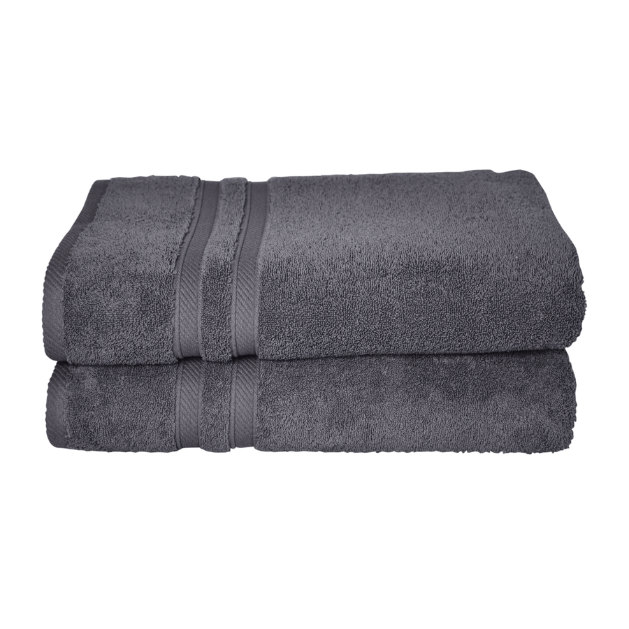 Element Turkish Towel Bath Sheets in Dark Grey