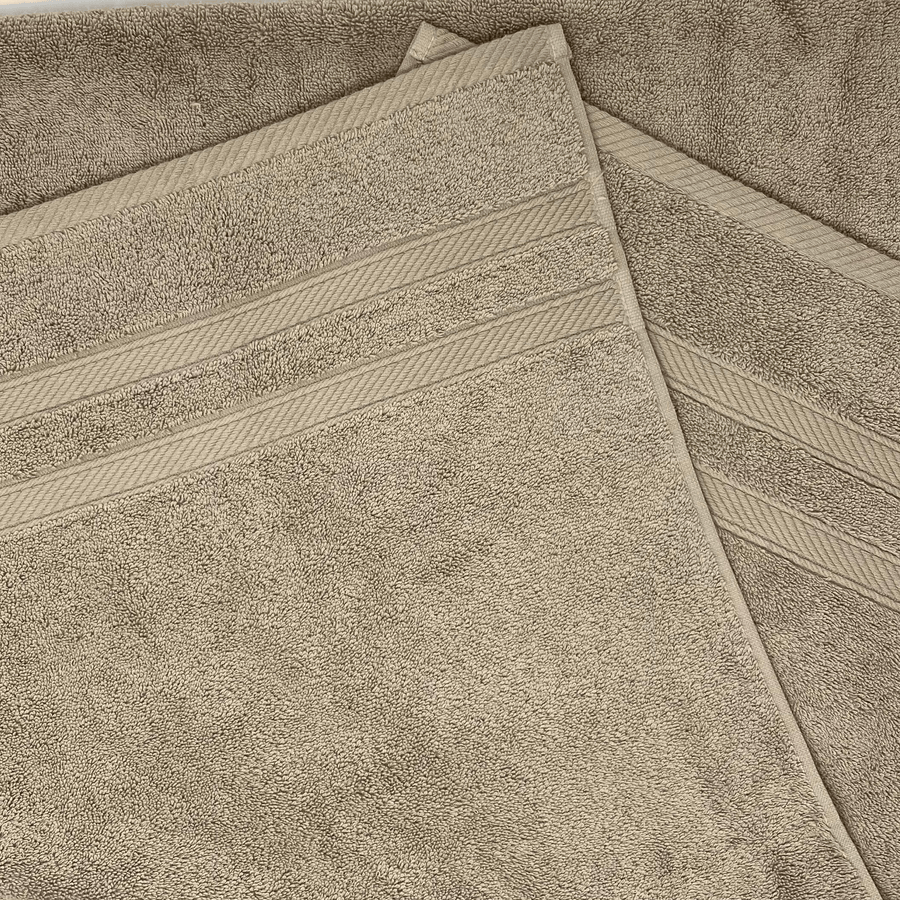 Flat Lay of Element Turkish Towel Set in Truffle 