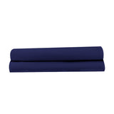 Stacked Organic Flannel Pillowcases Navy