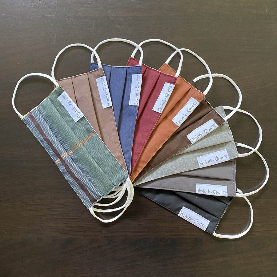 Fabric Face Masks | Redesigned | Skylark+Owl Linen Co.